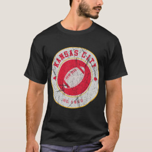 Camiseta Blanco del logo de la cosecha de fútbol de Kansas-