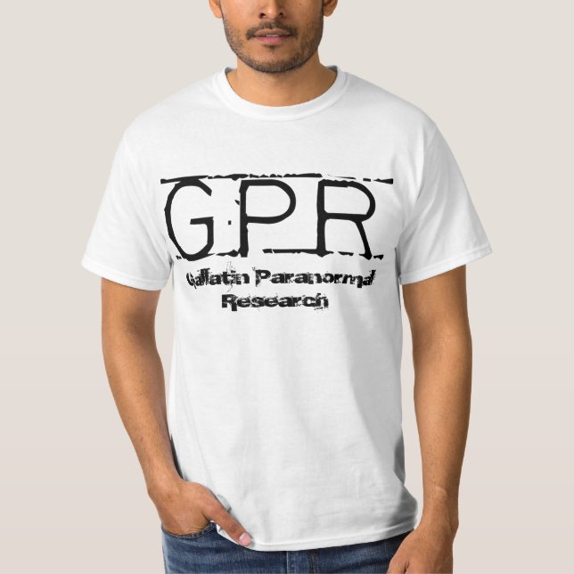 Camiseta Blanco del logotipo de GPR (Anverso)