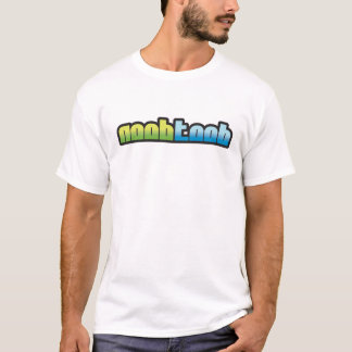 Camiseta Blanco del logotipo de NooBTooB
