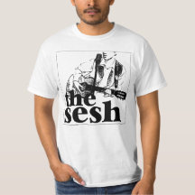 Blanco del logotipo "del sesh" de los hombres