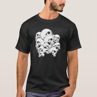 Camiseta blanco del skullz