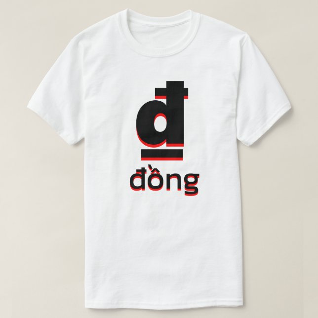 Camiseta blanco ₫ đŘng (Diseño del anverso)