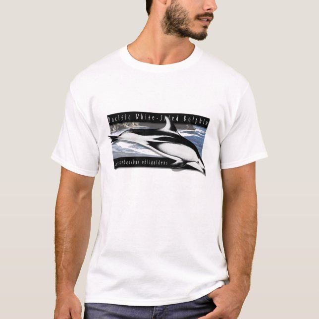Camiseta Blanco-Echada a un lado pacífica del arte (Anverso)