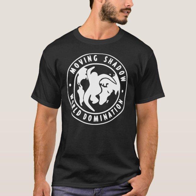 Camiseta [BLANCO] Esencial dominación mundial en sombra  (Anverso)