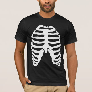 Camiseta Blanco esquelético humano de Ribcage