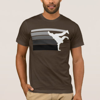 Camiseta Blanco gris de la pendiente de BBOY
