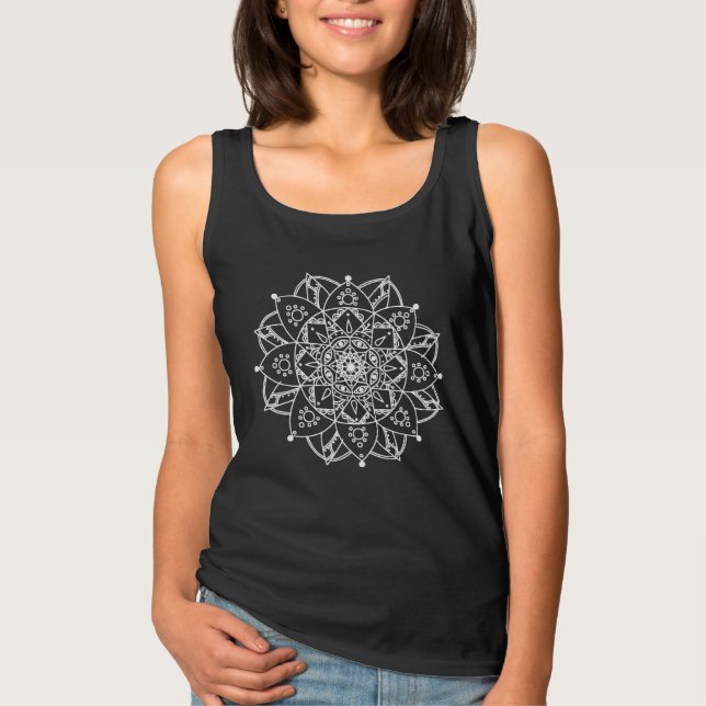 Camiseta Blanco Mandala (Anverso)