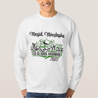 Camiseta Blanco - Masjid Moustapha EID Mubarak Larga Manga