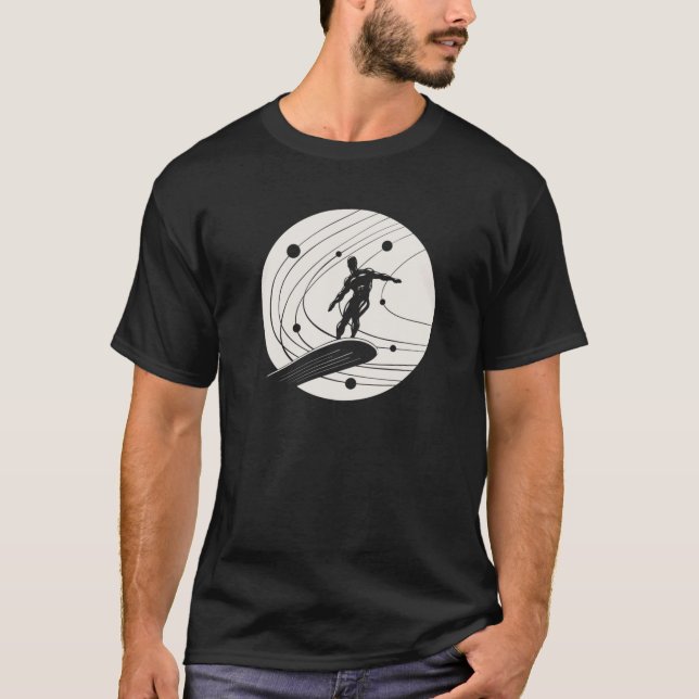 Camiseta Blanco minimalista de Silver Surfer (Anverso)