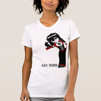 Camiseta Blanco negro de la sombra