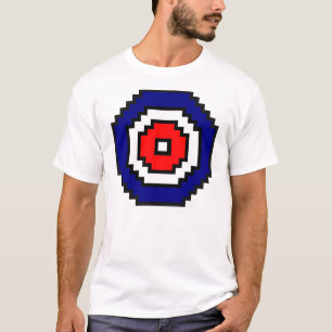 Camiseta Blanco que se encrespa del arte del pixel