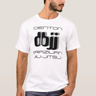 Camiseta blanco retro de DBJJ-