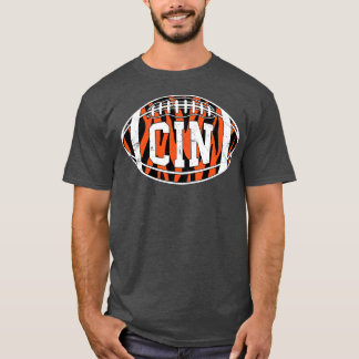 Camiseta Blanco retro rayado de CIN