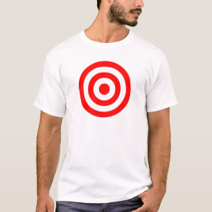 Camiseta Blanco roja de la diana