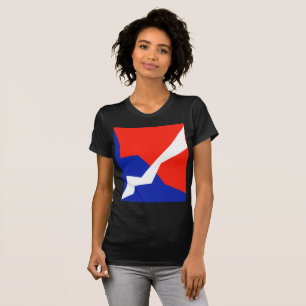 Camiseta Blanco Rojo Azul