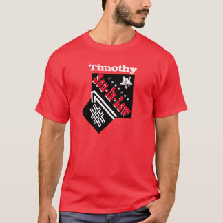 Camiseta Blanco rojo negro A06C del YERNO del número uno