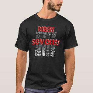 Camiseta Blanco rojo negro conocido de encargo del 70.o