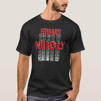 Camiseta Blanco rojo negro conocido de encargo del 90.o