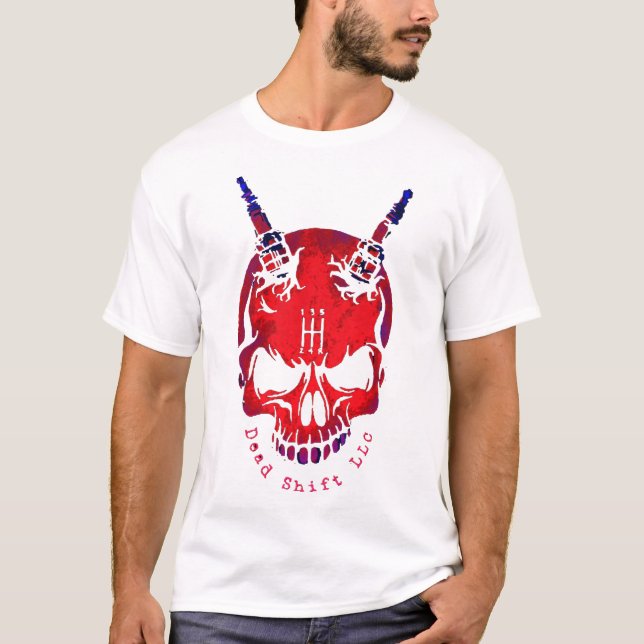 Camiseta Blanco rojo y azul (Anverso)