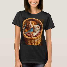 Camiseta Blanco rojo y azul - Amigos para siempre