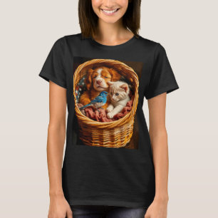 Camiseta Blanco rojo y azul - Amigos para siempre