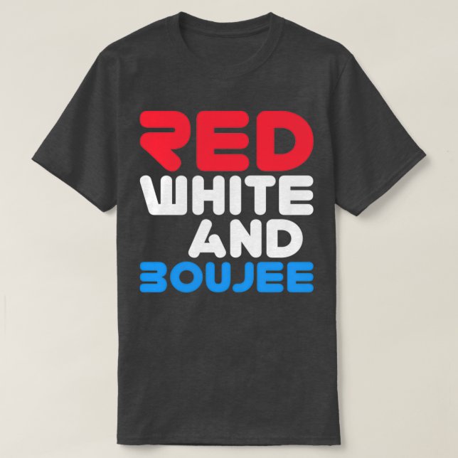 Camiseta Blanco Rojo Y Boujee (2) (Diseño del anverso)