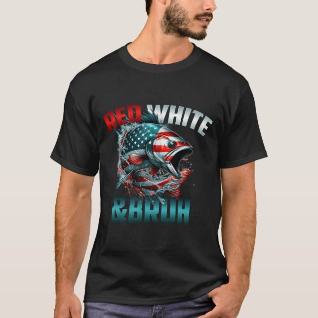 Camiseta blanco rojo y bruto (Anverso)