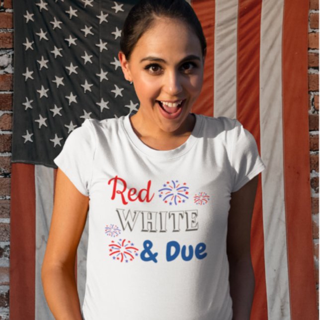Camiseta Blanco Rojo y Embarazo Debido (Subido por el creador)