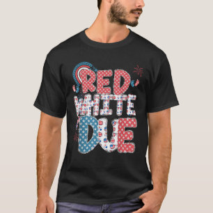 Camiseta Blanco Rojo Y Invitación De Embarazo Debida 4 De J