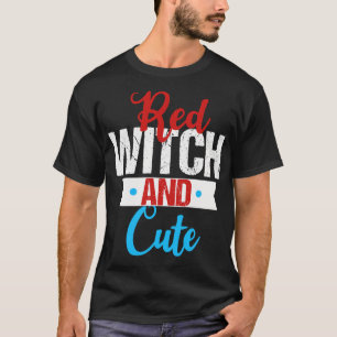 Camiseta Blanco rojo y lindo
