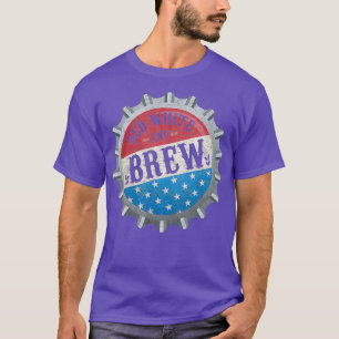 Camiseta Blanco Rojo Y Padre De Cerveza Artesanal 4 De Juli