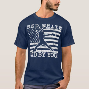 Camiseta Blanco rojo y por ti Fastpitch Softball Pitcher Gi