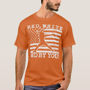 Camiseta Blanco rojo y por ti Fastpitch Softball Pitcher Gi