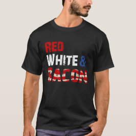Camiseta Blanco rojo y tocino