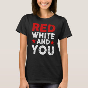 Camiseta Blanco Rojo Y Tú Cuatro De Julio