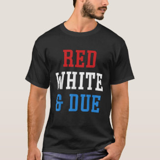 Camiseta Blanco Rojo y Vencimiento 4 de Julio Estados Unido