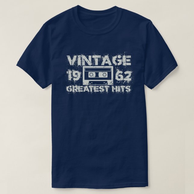 Camiseta Blanco Vintage 1962 (Diseño del anverso)