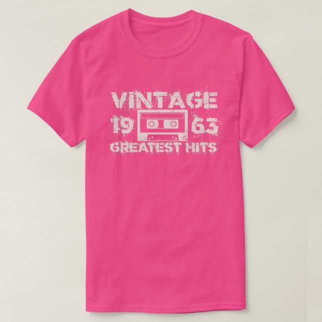 Camiseta Blanco Vintage 1963 (Diseño del anverso)