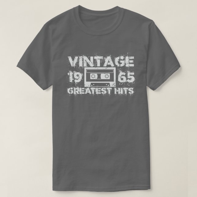 Camiseta Blanco Vintage 1965 (Diseño del anverso)