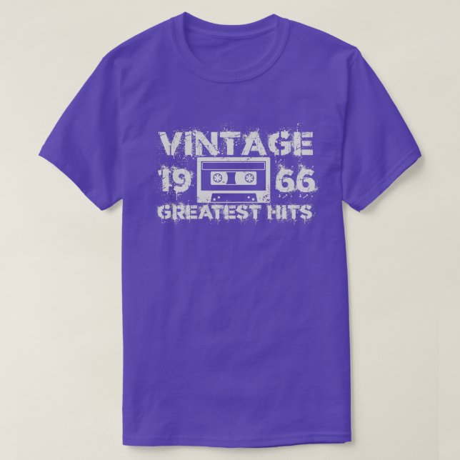 Camiseta Blanco Vintage 1966 (Diseño del anverso)