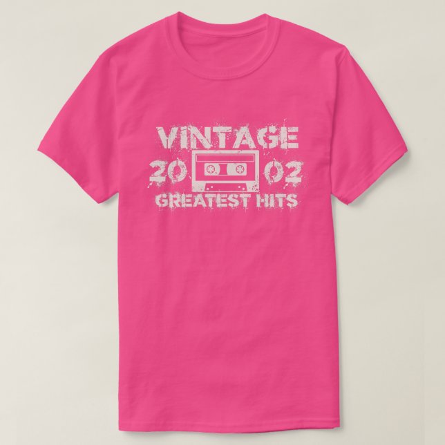 Camiseta Blanco Vintage 2002 (Diseño del anverso)