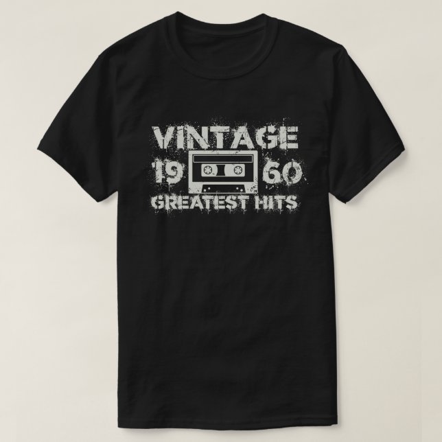 Camiseta Blanco Vintage de 1960 (Diseño del anverso)