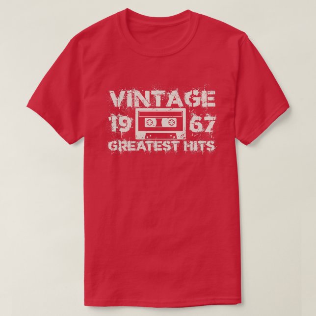 Camiseta Blanco Vintage de 1967 (Diseño del anverso)