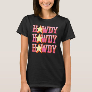 Camiseta Blanco Vintage Howdy Rodeo Occidental País Sureño