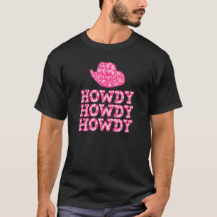 Camiseta Blanco Vintage Howdy Rodeo Occidental País Sureño