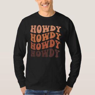 Camiseta Blanco Vintage Howdy Rodeo Occidental País Sureño