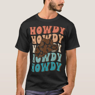 Camiseta Blanco Vintage Howdy Rodeo Occidental País Sureño