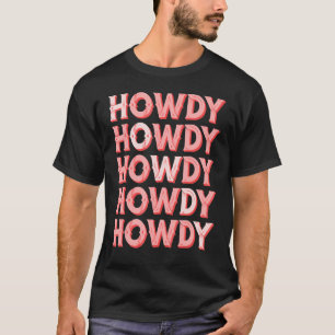 Camiseta Blanco Vintage Howdy Rodeo Occidental País Sureño