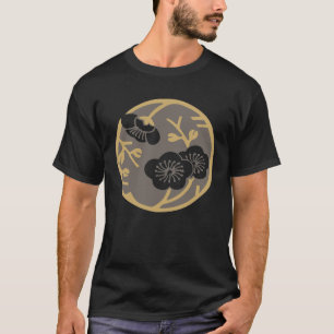 Camiseta Blanco y Gris Floral Retro Namaste Yoga Yogi Traba