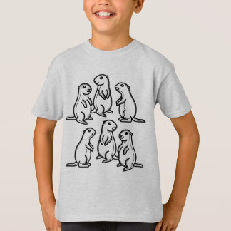 Camiseta BLANCO Y NEGRO #01 - Un grupo de perros parlanchín